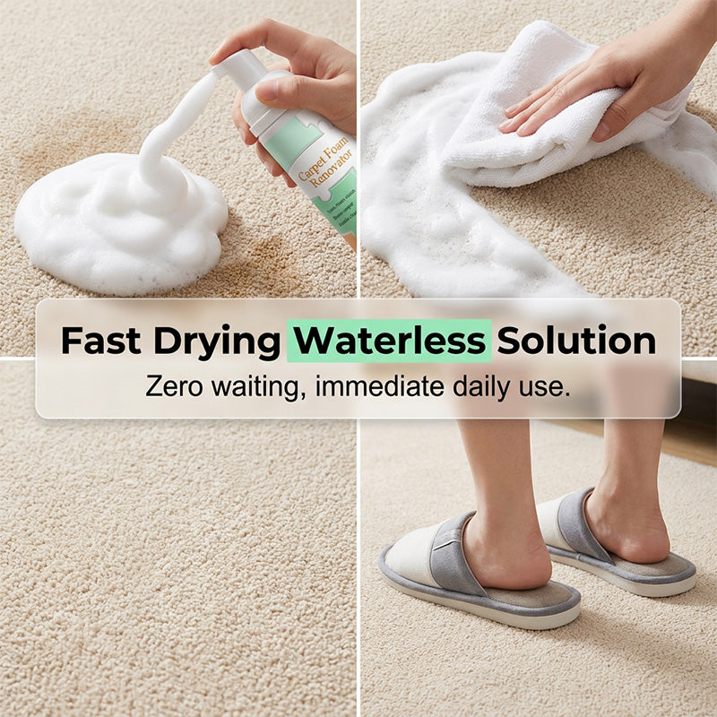 🔥Limited Time Promotion 50% OFF🔥Waterless Carpet Foam Stain Remover with Towel(副本)